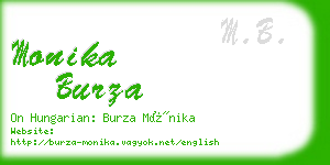 monika burza business card